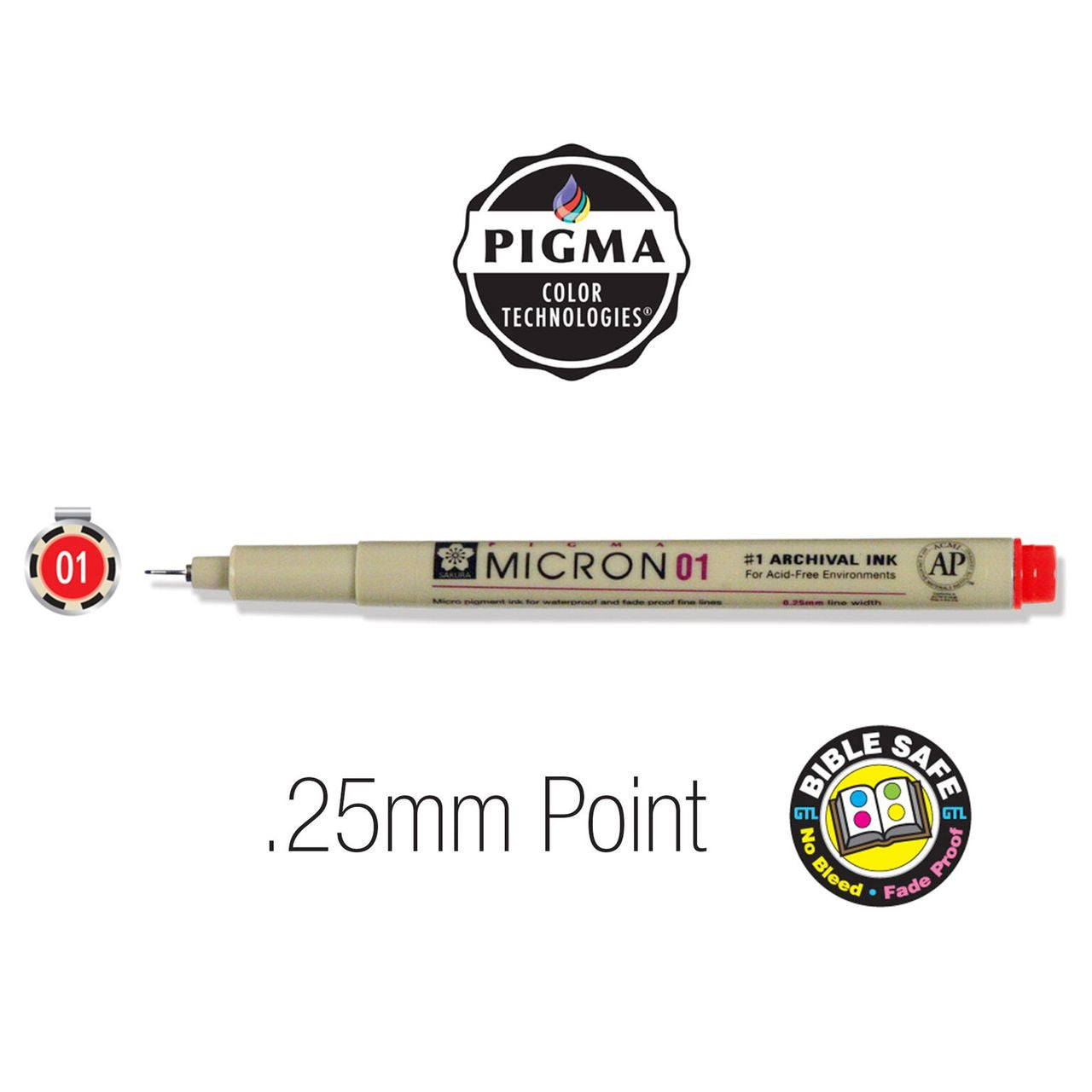 Sakura Pigma Micron Pen - Size 01 (more colors available)