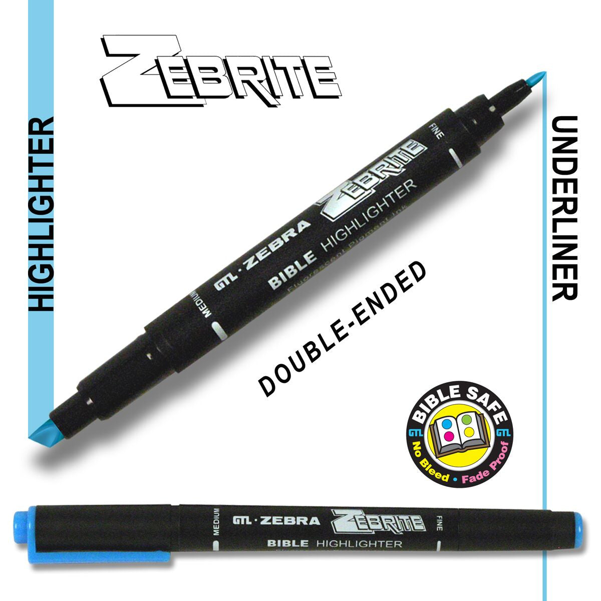 Zebrite Double-Ended Highlighters (more colors available)