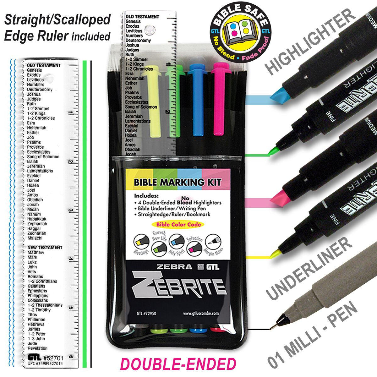 Zebrite Double-Ended Highlighters (more colors available)
