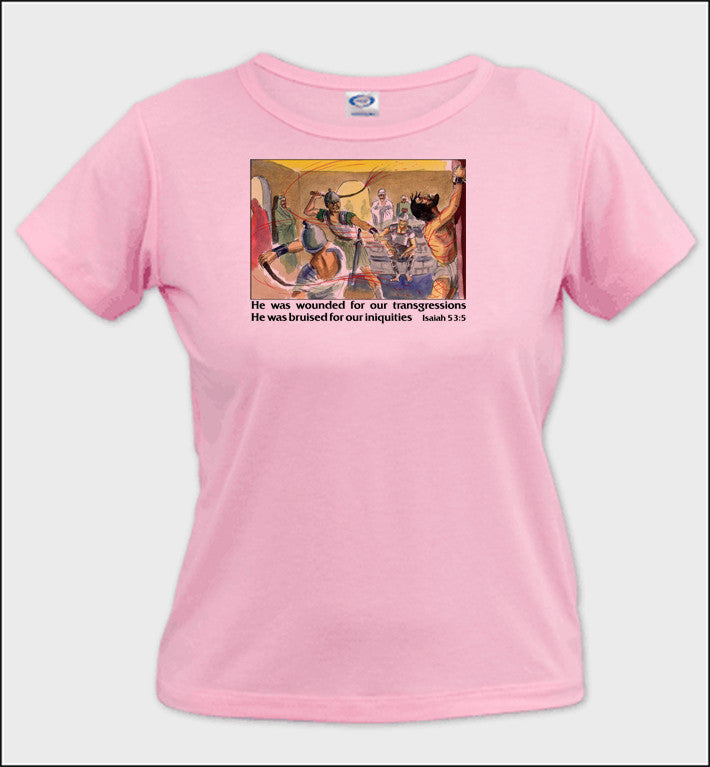 He Was Wounded - Ladies T-Shirt