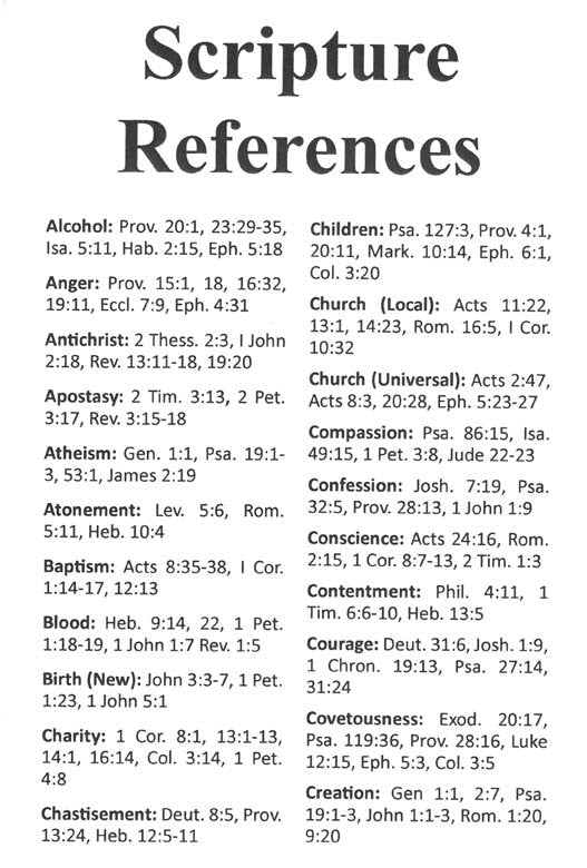 Scripture References - Tract