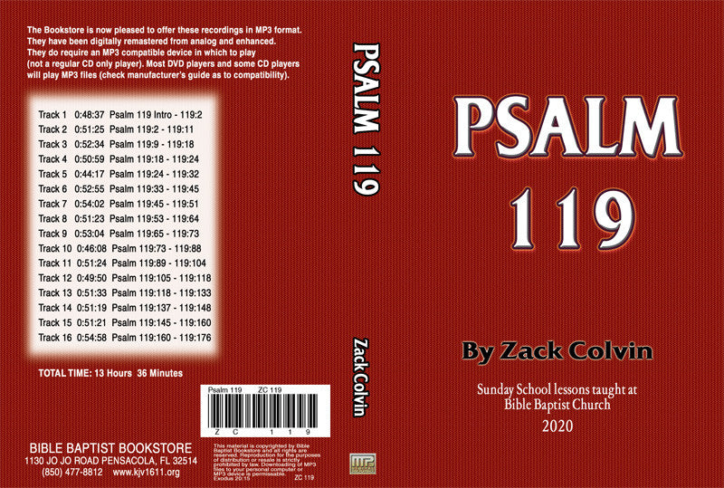 Zack Colvin: Psalm 119 on MP3